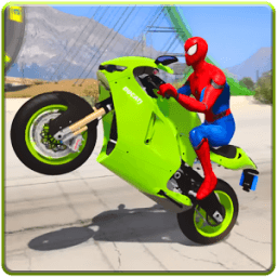 ikon Spider Hero Motorbike Racing