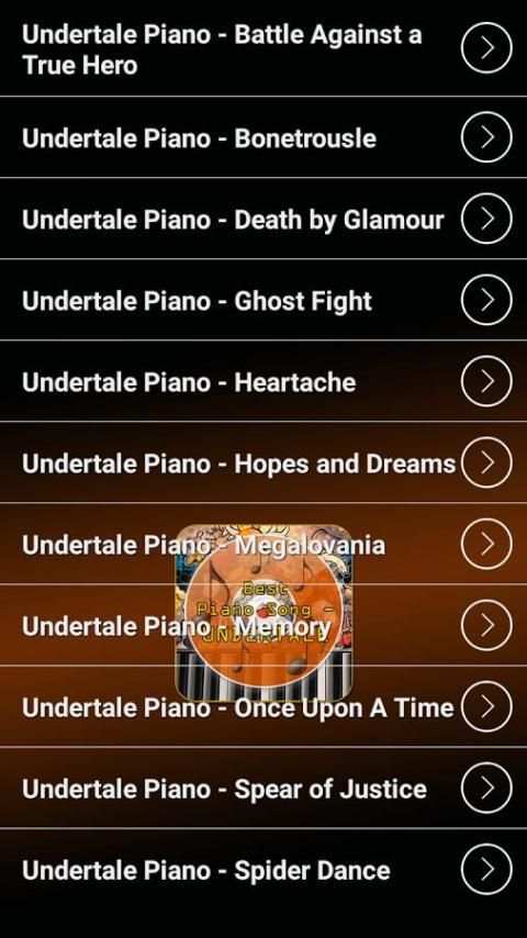 Piano Song - Undertale скриншот 3