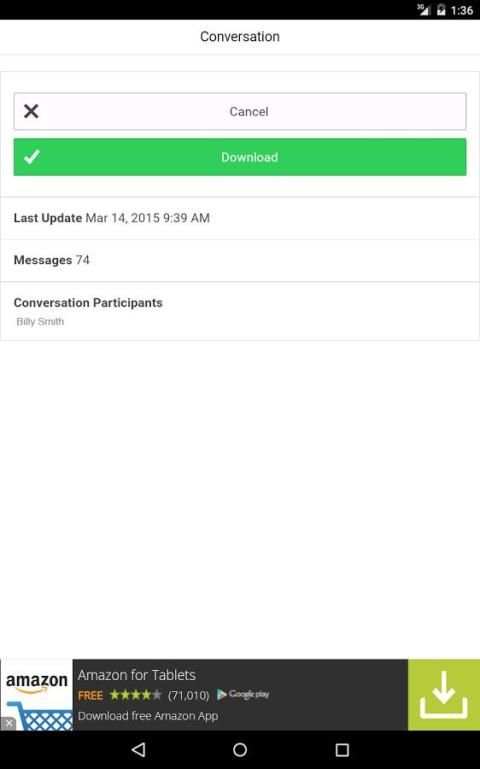 Messenger Backup screenshot 1