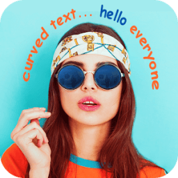 Curve Text On Photo : Stylish NameArt أيقونة