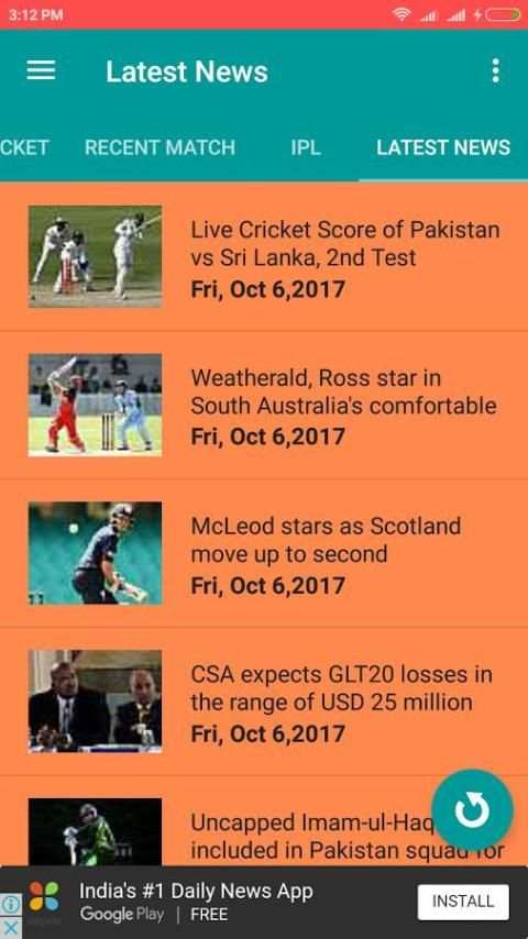 Ball 2 Ball Live Cricket Score screenshot 3