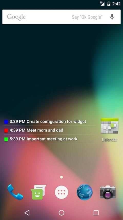 Transparent Calendar Widget 11 تصوير الشاشة