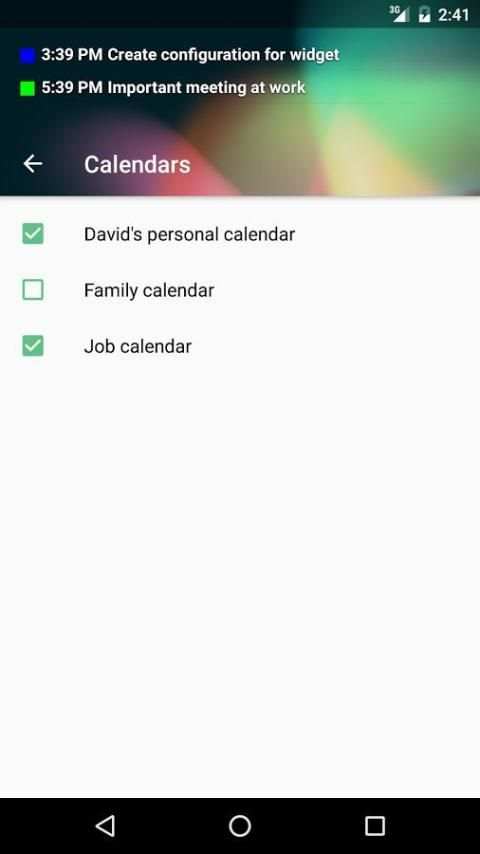Transparent Calendar Widget 9 تصوير الشاشة