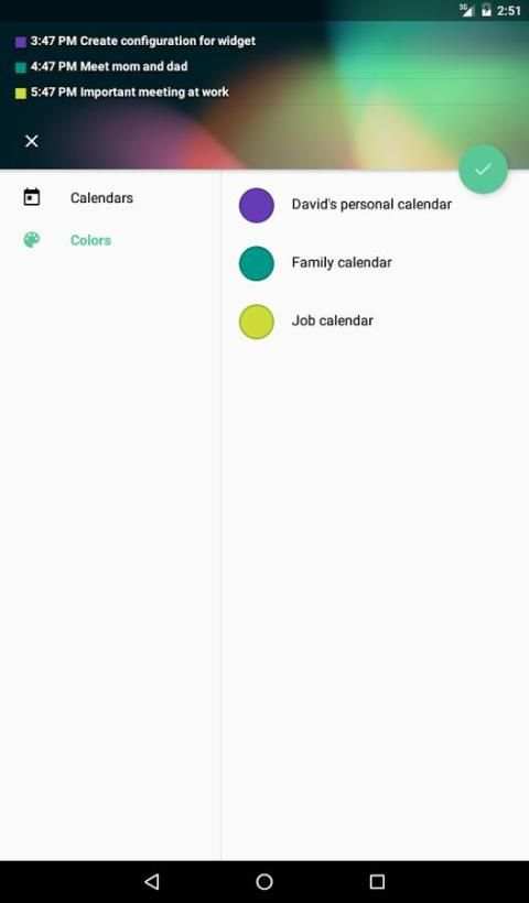 Transparent Calendar Widget скриншот 1