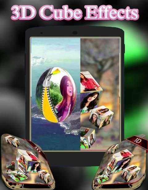 3D Photo Cube Live HD Wallpaper скриншот 1