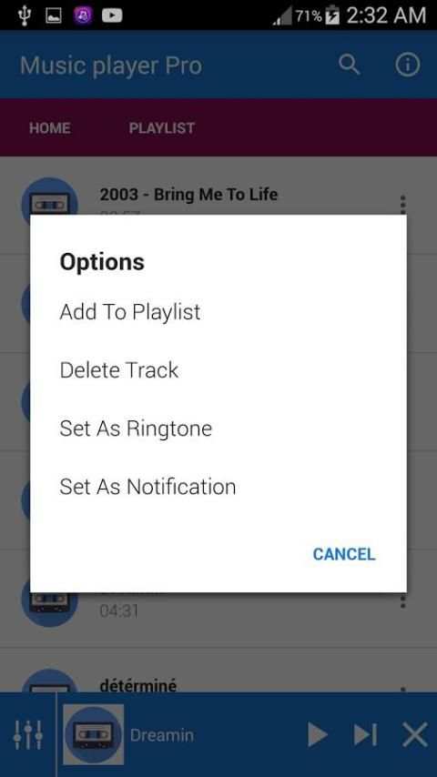 Music Audio player Pro स्क्रीनशॉट 1