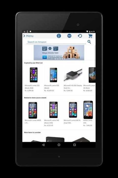 Shop on Amazon screenshot 1