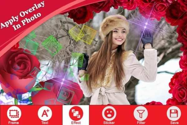 Rose Flower Photo Frame स्क्रीनशॉट 4