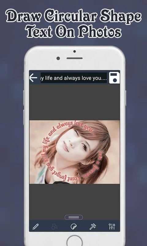 Curve Text on Photos : Circular Text on Photos 5 تصوير الشاشة
