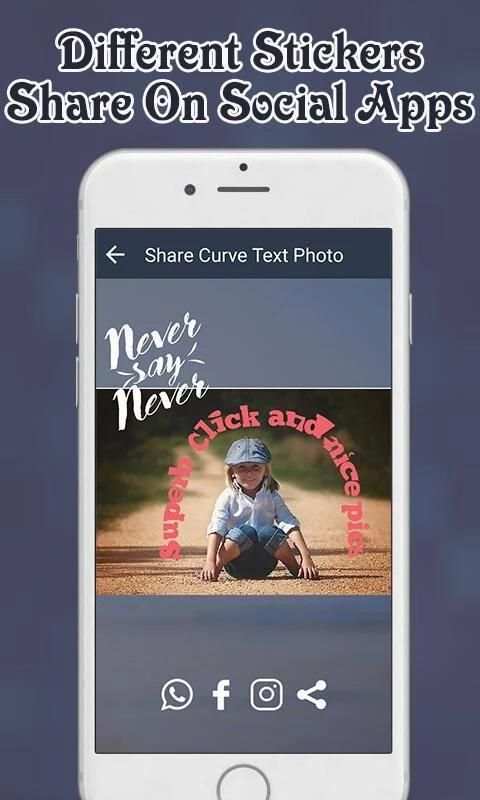 Curve Text on Photos : Circular Text on Photos 1 تصوير الشاشة