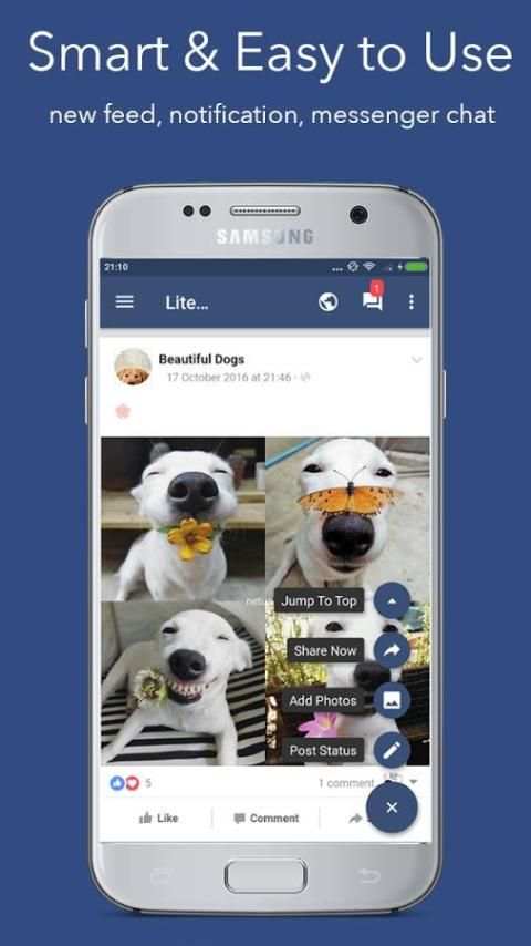 Lite messenger - Mini messenger स्क्रीनशॉट 1