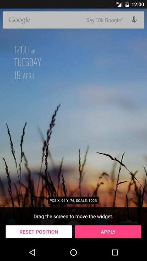 Clock Widget screenshot 1