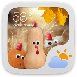 Happy Turkey Day GO Weather EX أيقونة