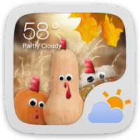 Happy Turkey Day GO Weather EX on 9Apps