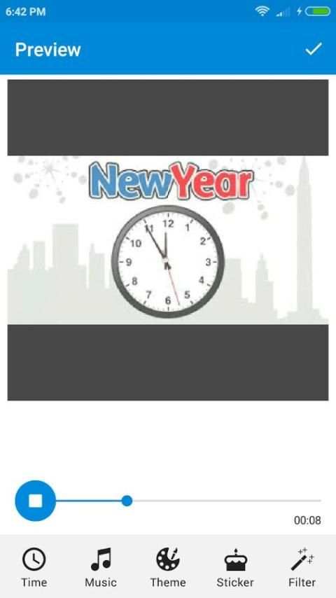New Year Video Maker 1 تصوير الشاشة