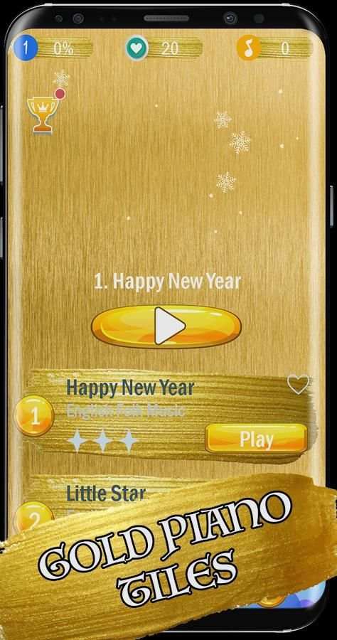 Gold Piano Tiles 3 screenshot 5