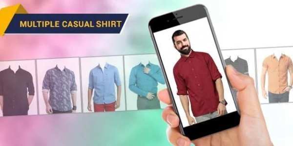 Casual Man Shirt Photo Suit Editor 1 تصوير الشاشة