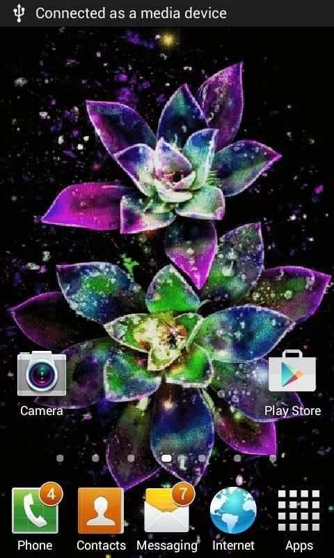 Abstract Magical Flowers LWP screenshot 2