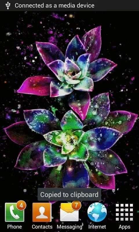 Abstract Magical Flowers LWP screenshot 1