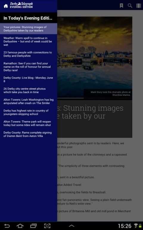 Derby Telegraph Evening Edit. screenshot 1