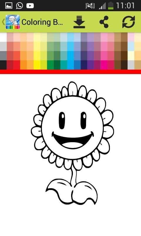 Coloring Book For Plants vs Zombie screenshot 2