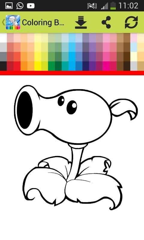 Coloring Book For Plants vs Zombie screenshot 1