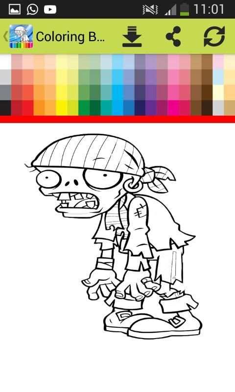 Coloring Book For Plants vs Zombie screenshot 4