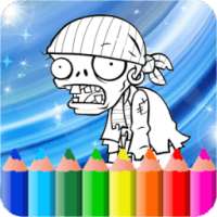 Coloring Book For Plants vs Zombie