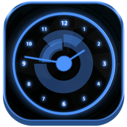 Neon Clock Live Wallpaper أيقونة