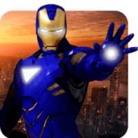 Grand Iron Superhero Flying Robot Rescue Mission