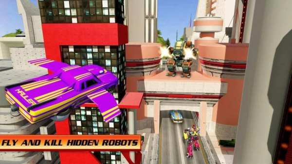 Flying Car War Robot Transformer screenshot 1