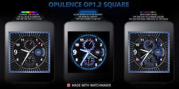 Opulence OP12 Square WatchFace 4 تصوير الشاشة