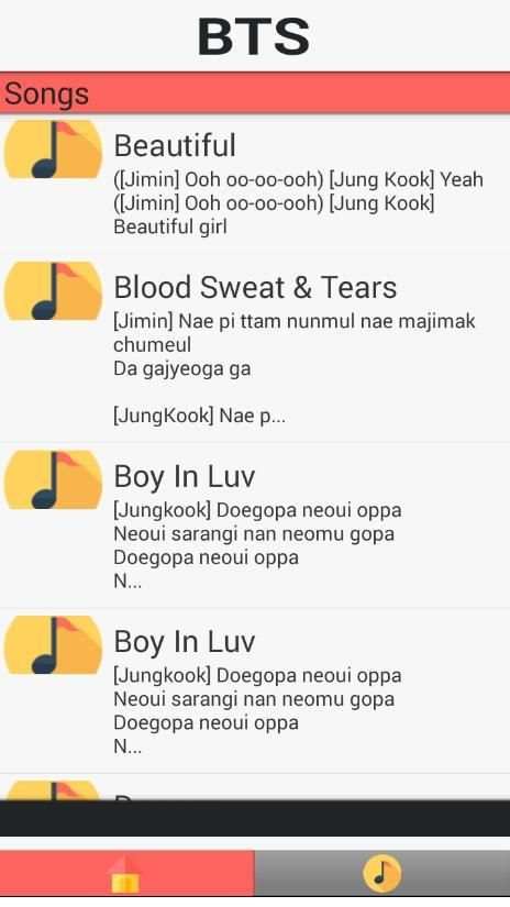 ALL SONGS BTS screenshot 3