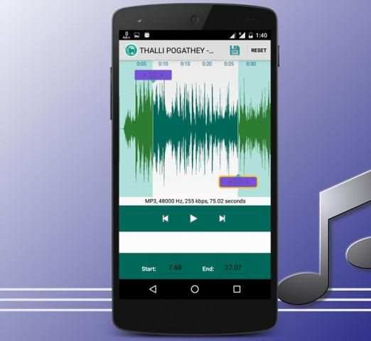 Easy Ringtone MP3 Cutter app स्क्रीनशॉट 1