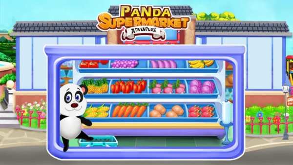 Panda Supermarket Adventure : Shopping Manager 1 تصوير الشاشة