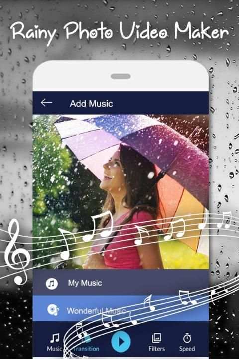 Rainy Video Maker - Rainy Photo Video Maker स्क्रीनशॉट 4