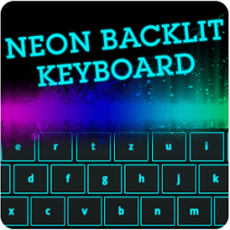 Neon Blue Keyboard &amp; Neon Backlit Keyboard أيقونة
