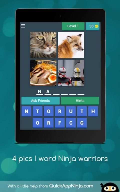 4 pics 1 Ninja screenshot 2