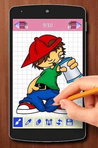 Learn to Draw Graffiti Characters скриншот 3