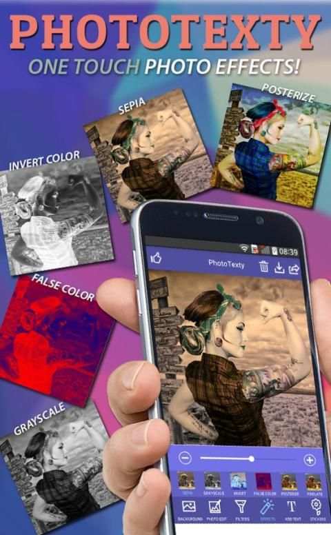 PhotoTexty: Add Text to photos 1 تصوير الشاشة