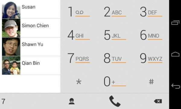 exDialer Orange ICS Theme скриншот 1