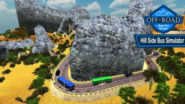 Offroad Megabus Driver & Hillside Bus Simulator 3D screenshot 3