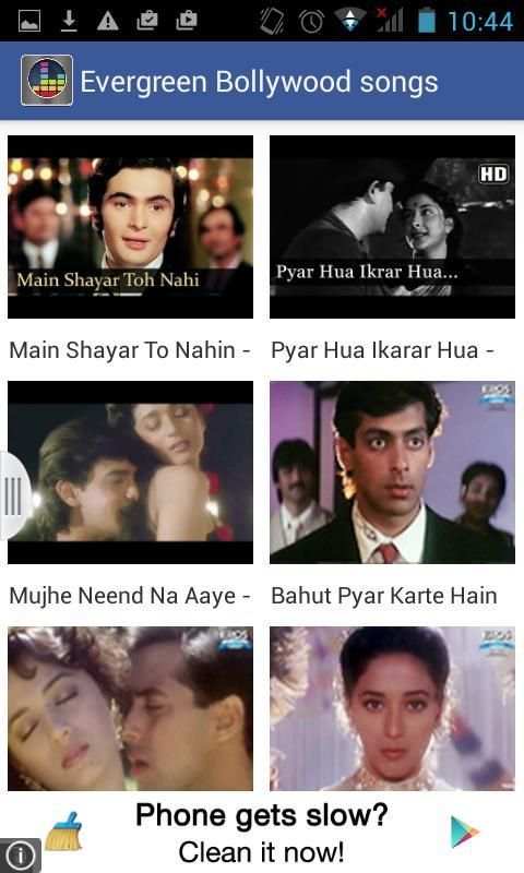 Hindi Film Songs Video 4 تصوير الشاشة