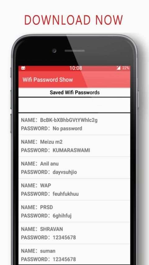 Show Wifi Password 2017 स्क्रीनशॉट 4