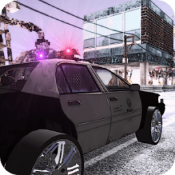 ikon Police Car Highway Driver 3D