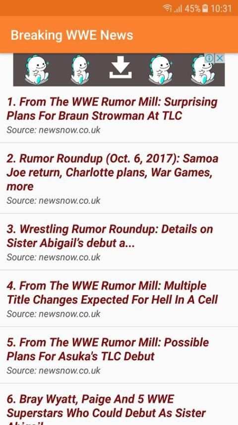 Breaking WWE News screenshot 1