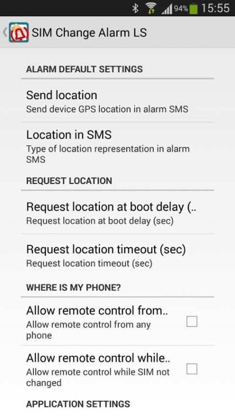 SIM Change Alarm screenshot 3