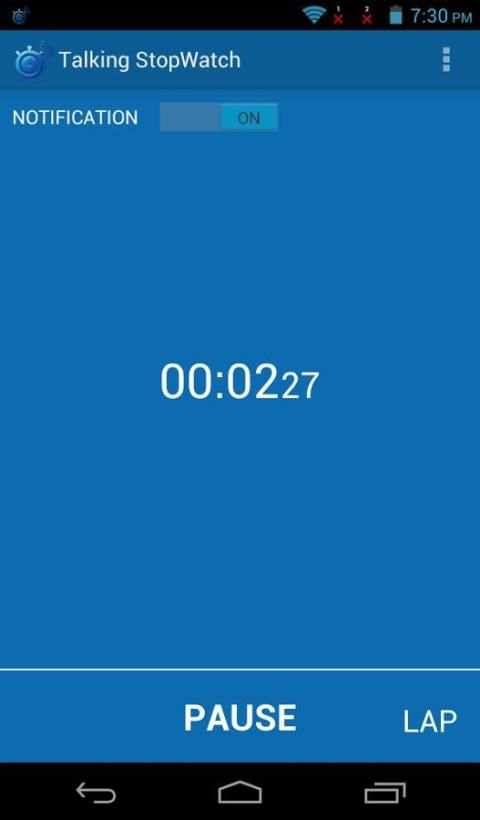 Talking Stopwatch screenshot 2