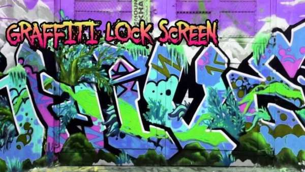 Graffiti Lock Screen Themes 1 تصوير الشاشة