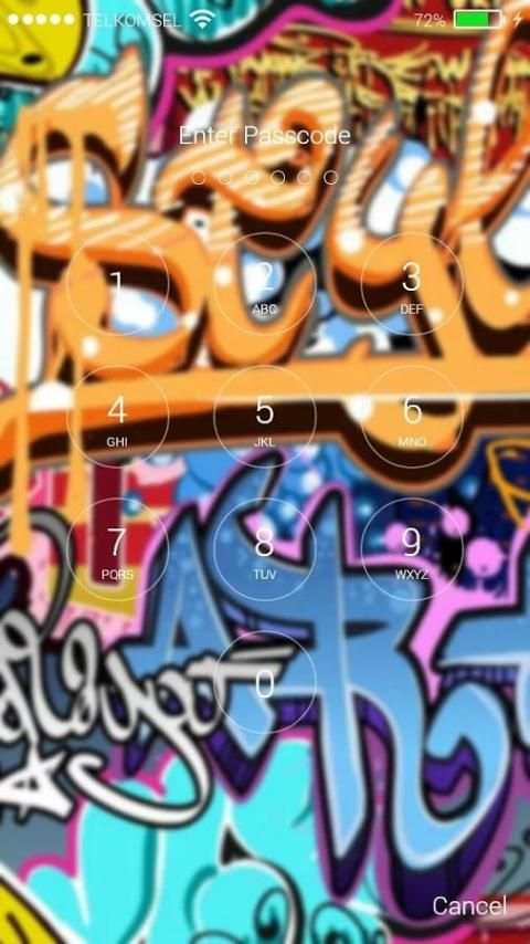 Graffiti Lock Screen Themes 6 تصوير الشاشة